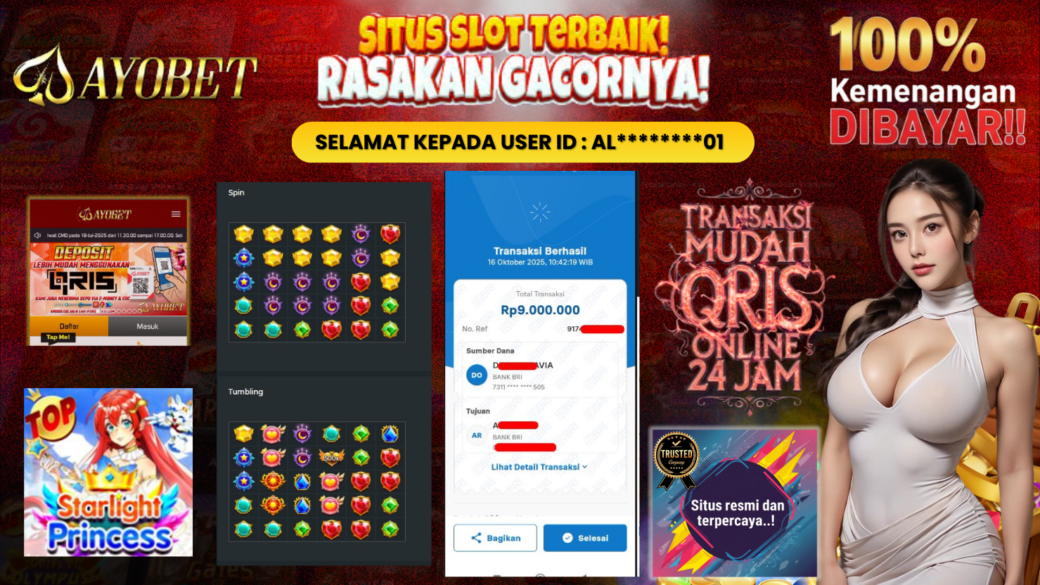AYOBET JACKPOT SLOT STARLIGHT PRINCESS